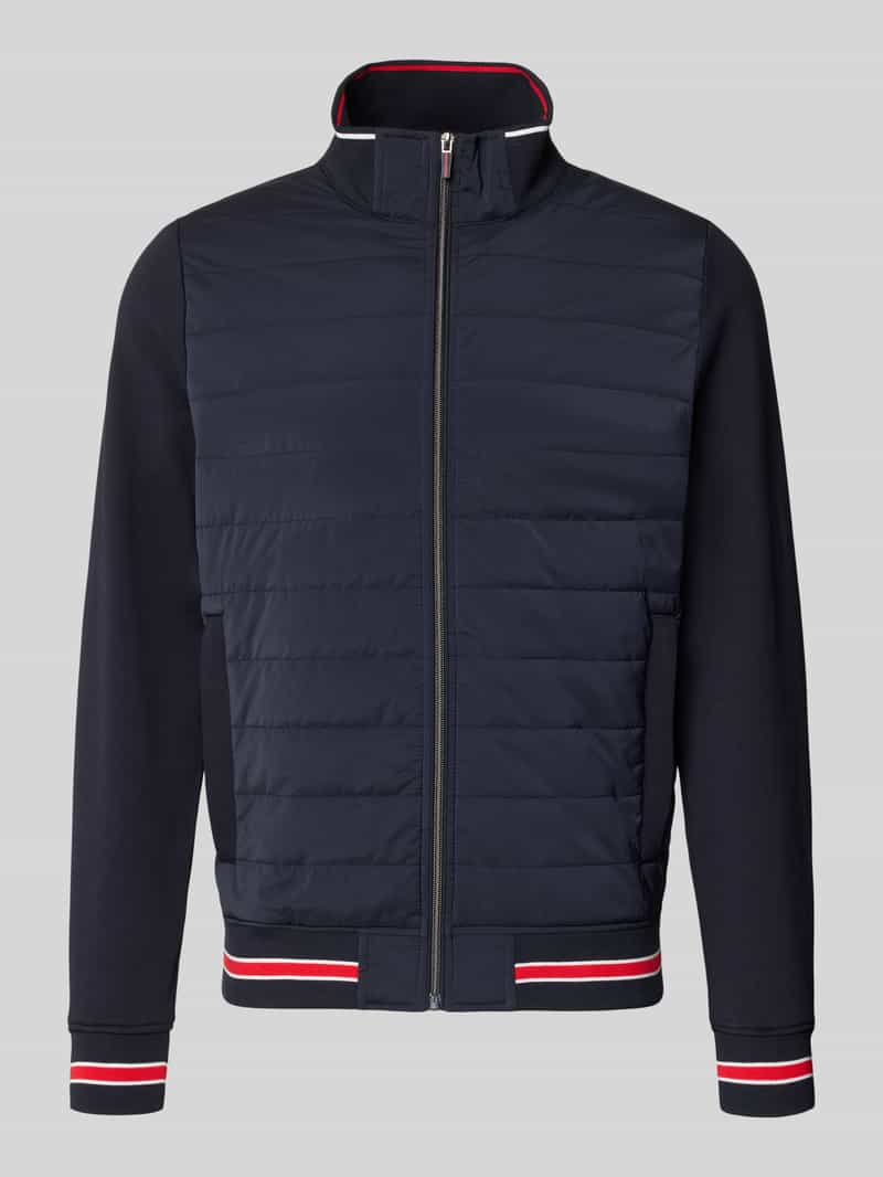 sweatjack met opstaande kraag