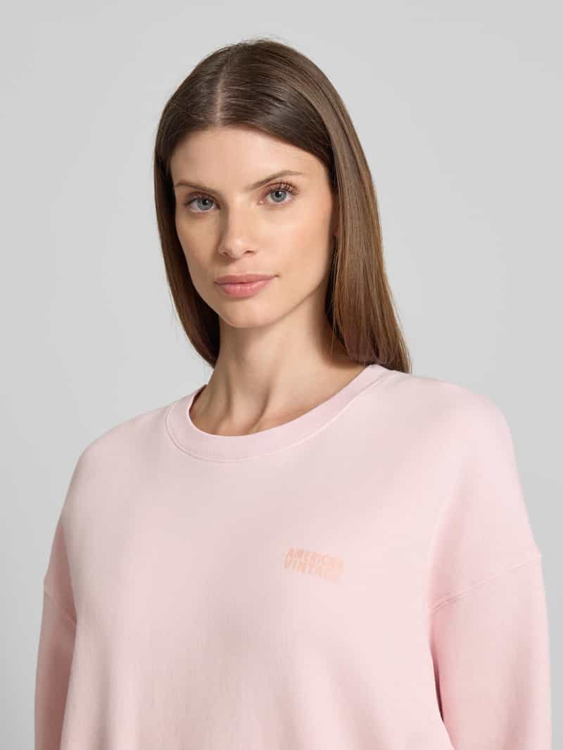American vintage Regular fit sweatshirt met logoprint model 'Zubird'