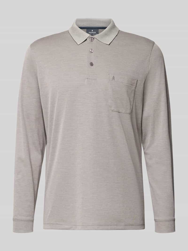 RAGMAN Regular fit poloshirt met borstzak
