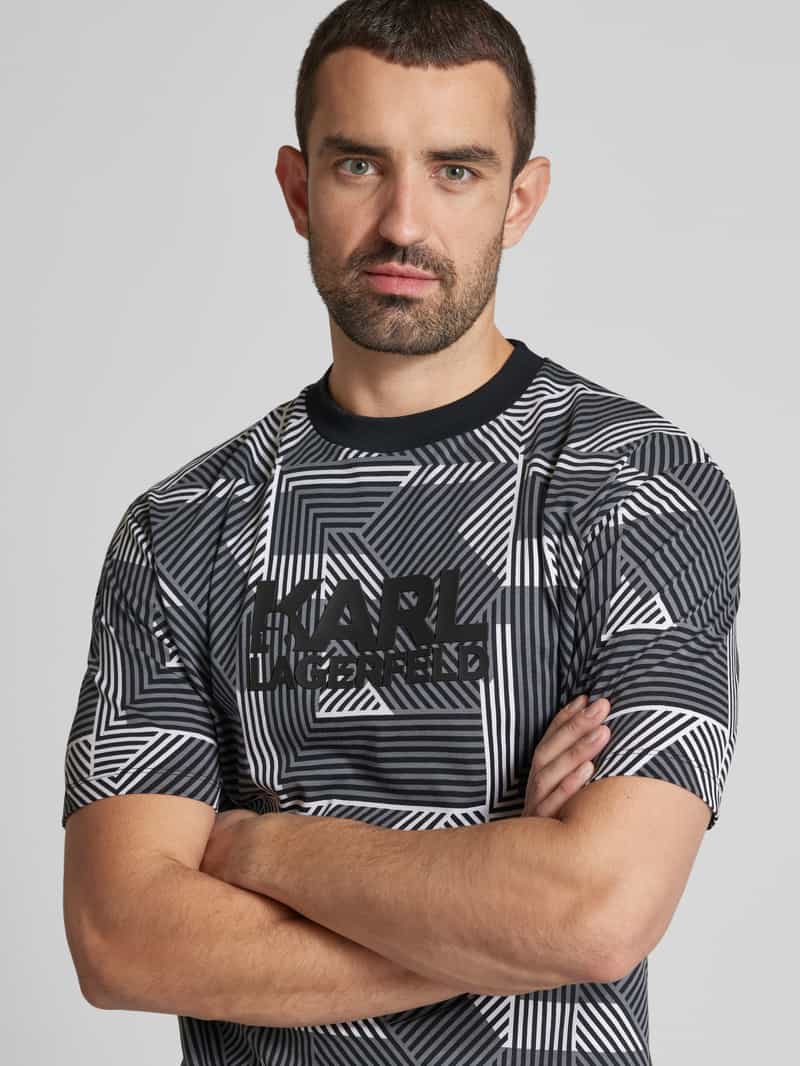 Karl Lagerfeld T-shirt met labelprint