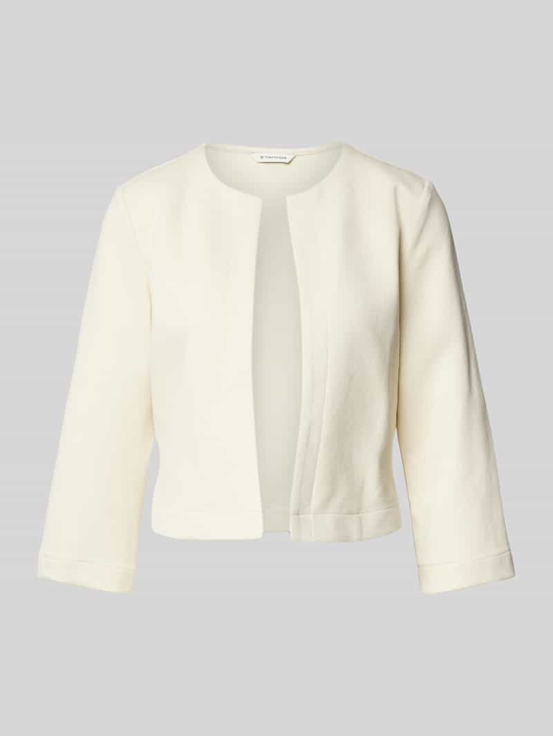 Tom Tailor Shaped fit korte blazer van katoenmix