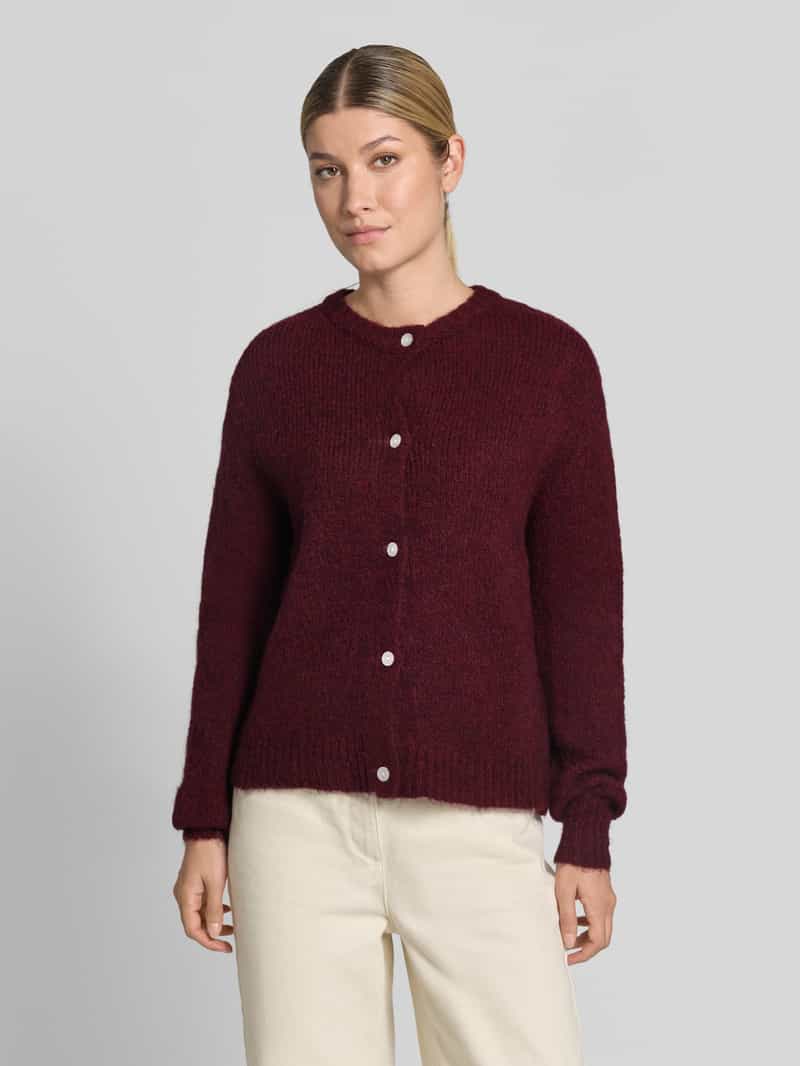 b.Young Cardigan met alpacagehalte en ronde hals model 'OTIA'