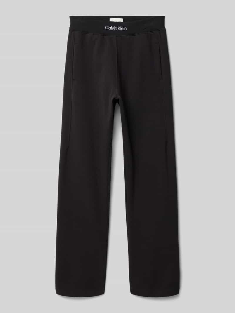 Calvin Klein Jeans Sweatpants met labelstitching en elastische band