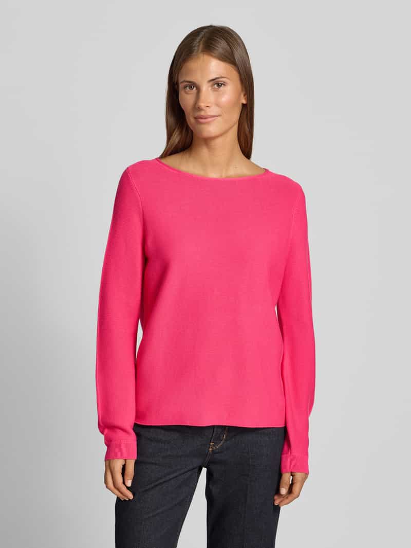 Christian Berg Woman Pullover van pure katoen in tricotlook