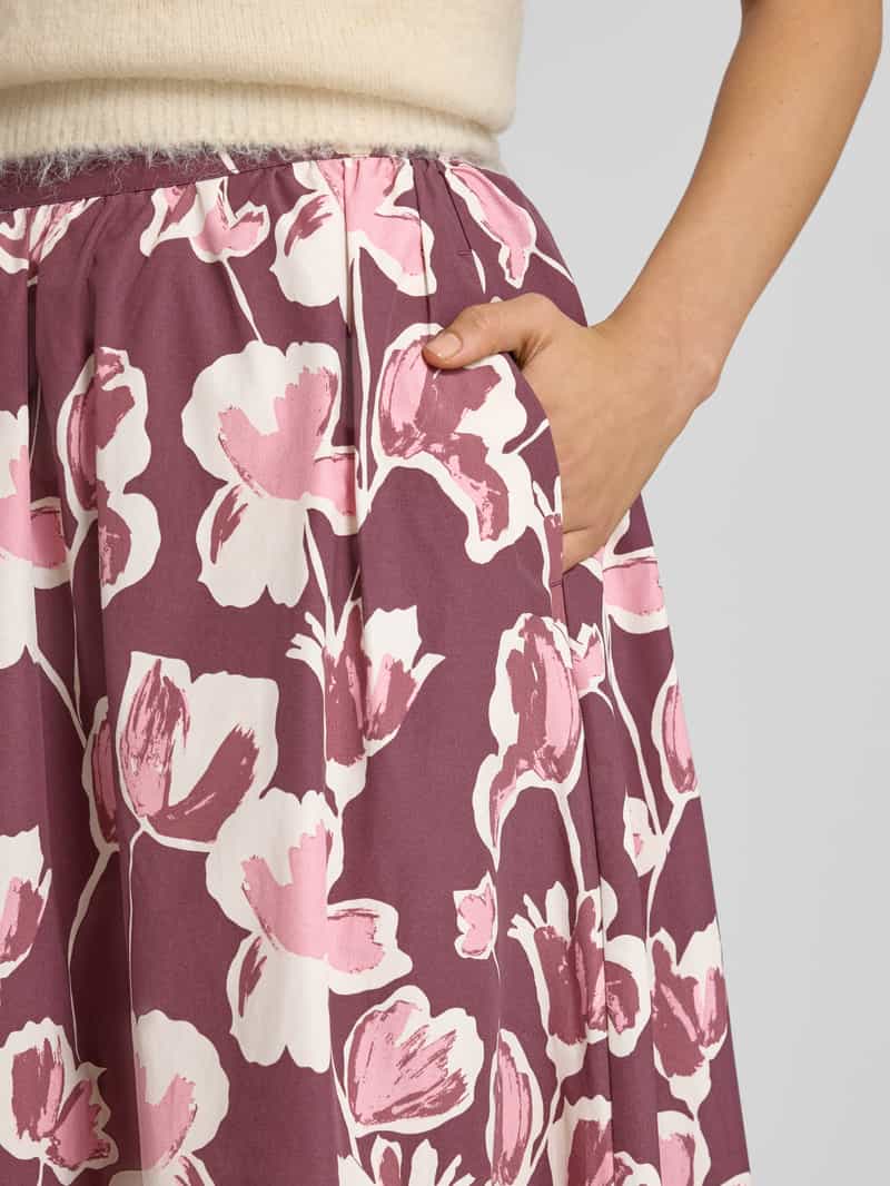 Jake*s Collection Regular fit midirok in A-lijn