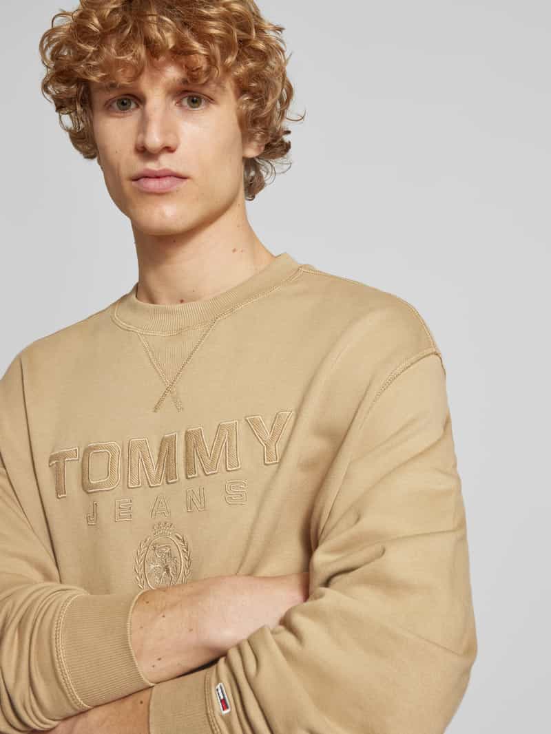 Tommy Jeans Sweatshirt met labelstitching