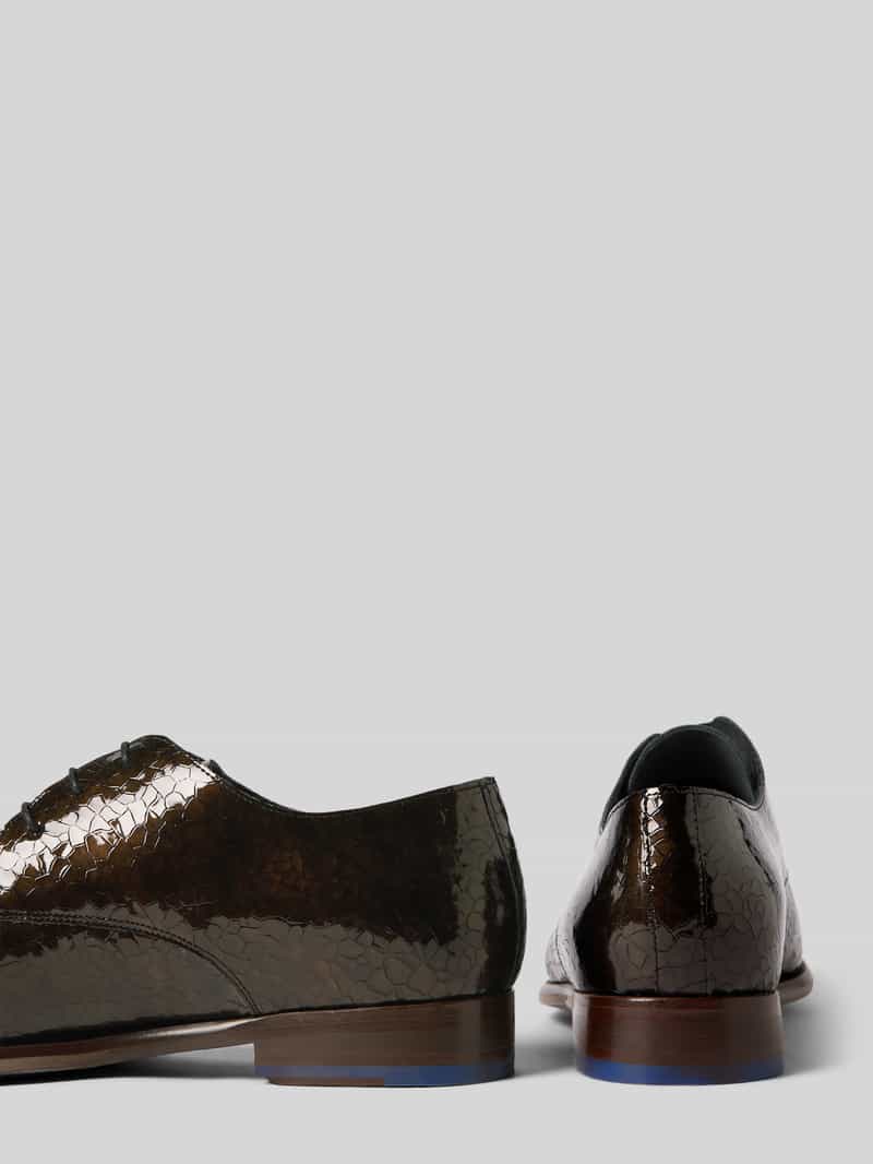 Floris van Bommel Patentschoenen met vetermodel 'de Stapper'