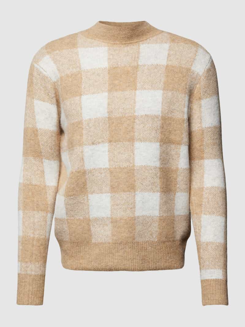 Soyaconcept Gebreide pullover met rasterruit model 'TEONA'