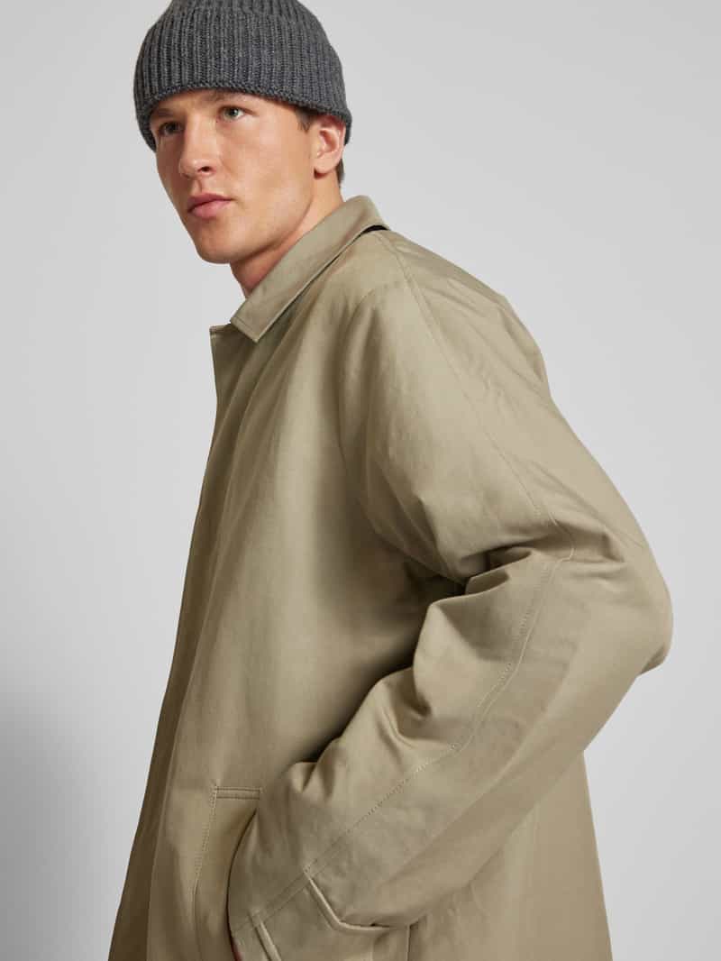 Calvin Klein Jeans Lange jas met kentkraag