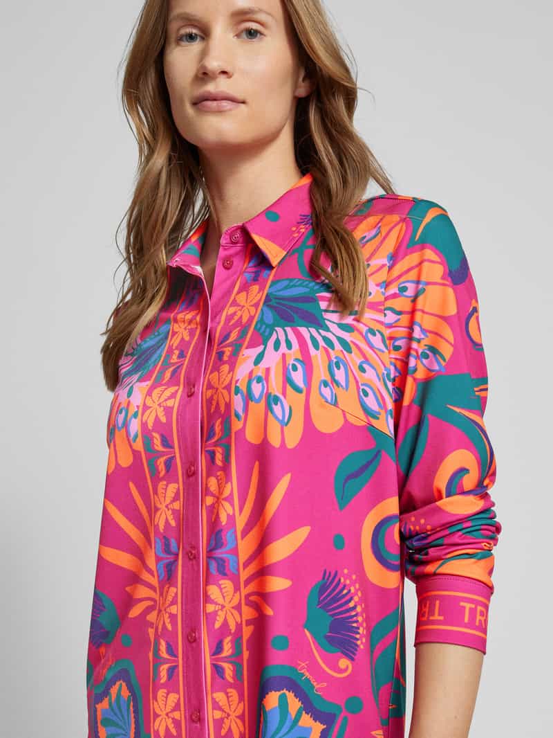 Oui Blouse met all-over print
