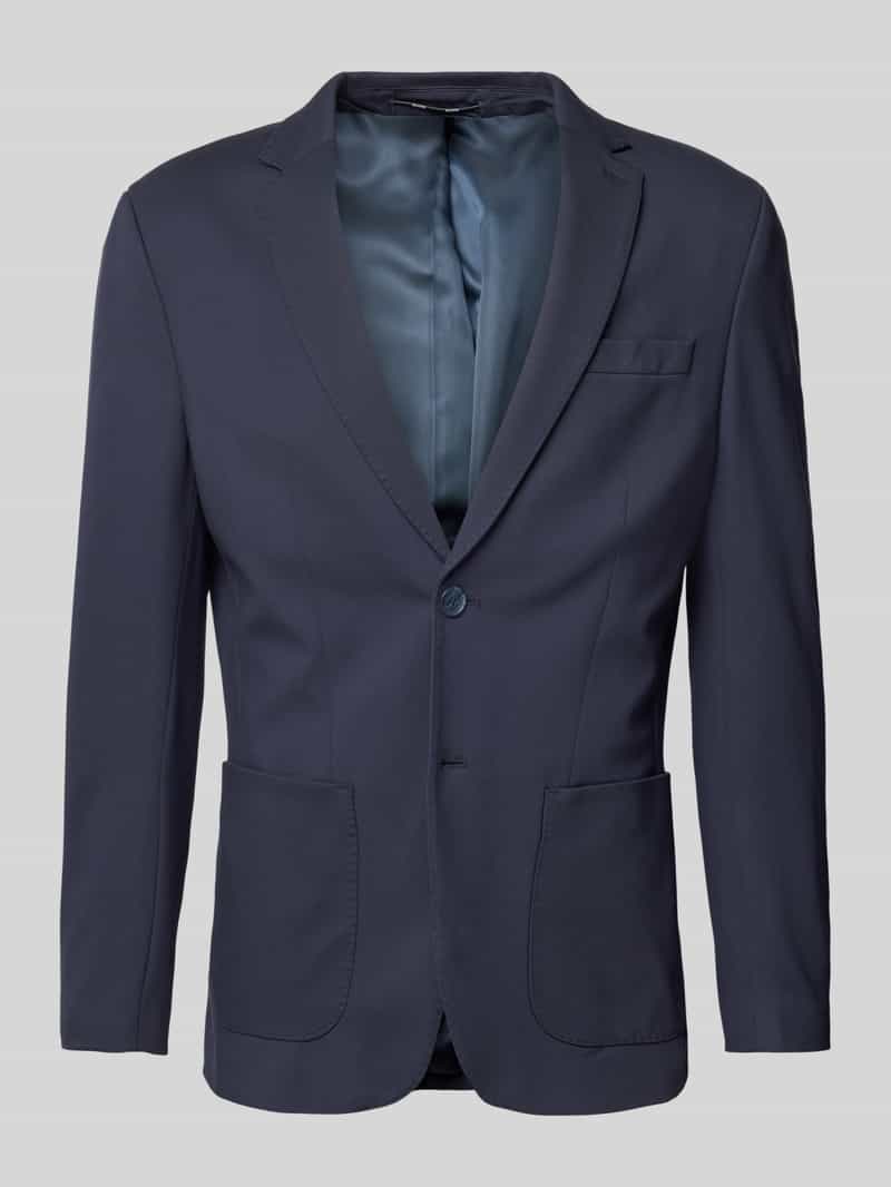 Slim fit colbert met reverskraag, model 'DELON'