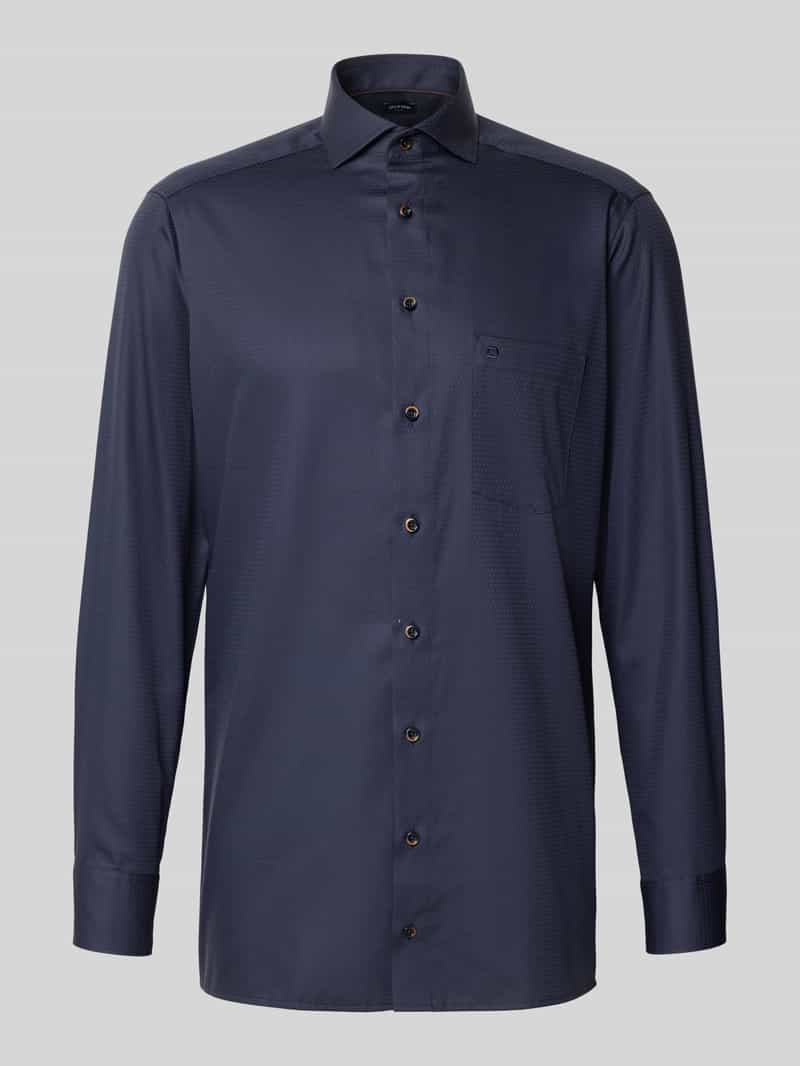 Olymp Slim fit zakelijk overhemd van puur katoen