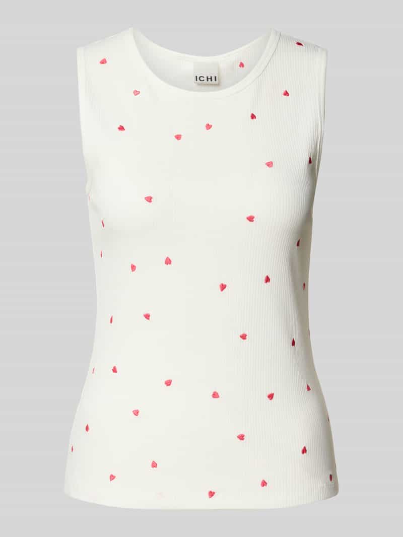 Ichi Top met bandjes in riblook model 'PALMA'