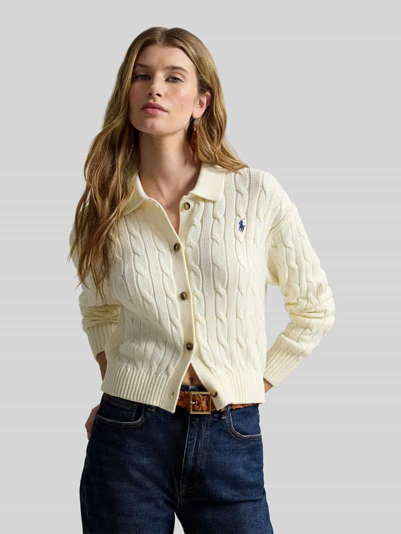 Polo Ralph Lauren Regular fit gebreid jack van puur katoen