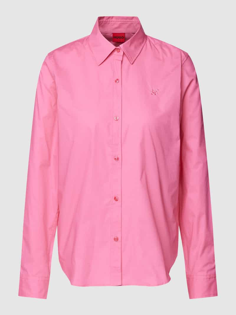 HUGO Overhemdblouse met doorlopende knoopsluiting model 'The Essential'