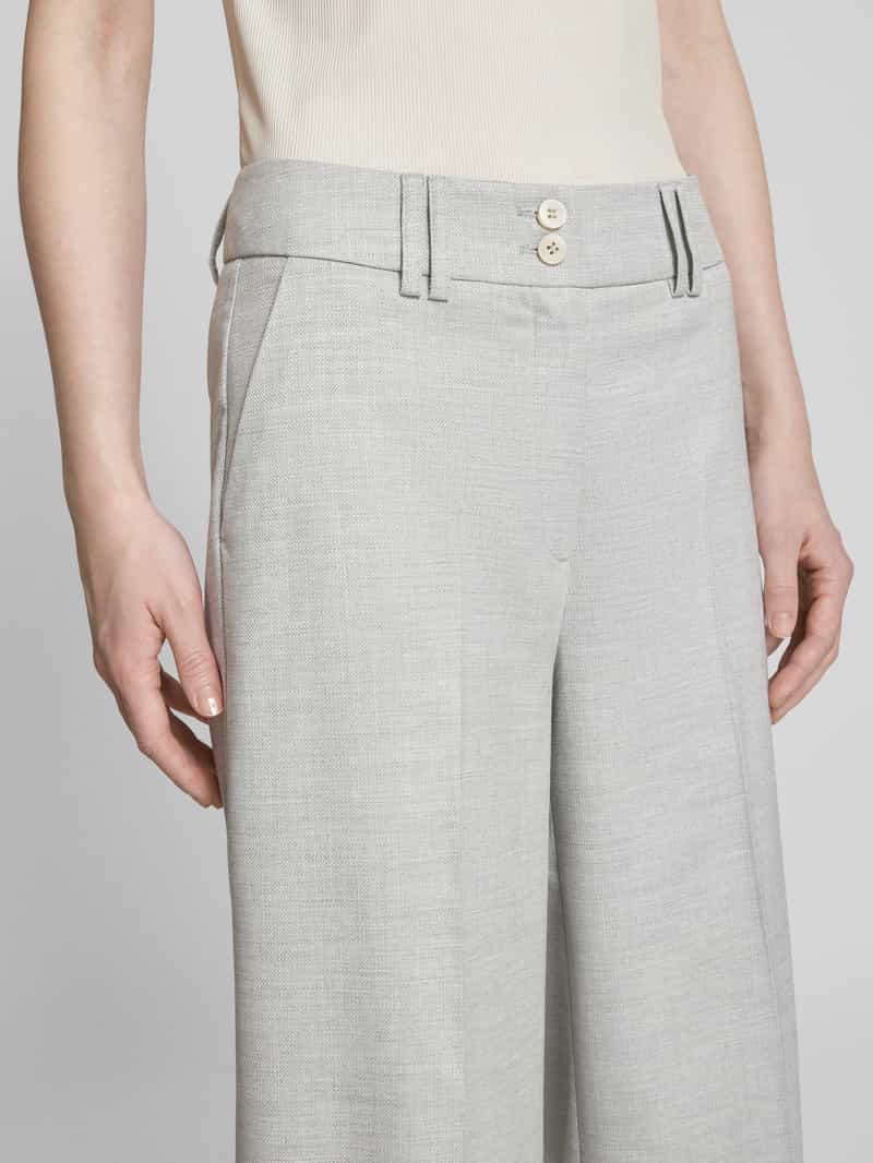 MORE & MORE Straight leg stoffen broek met persplooien