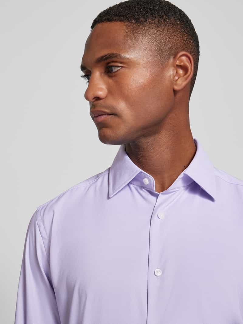Boss Slim fit zakelijk overhemd met kentkraag model 'Hank'