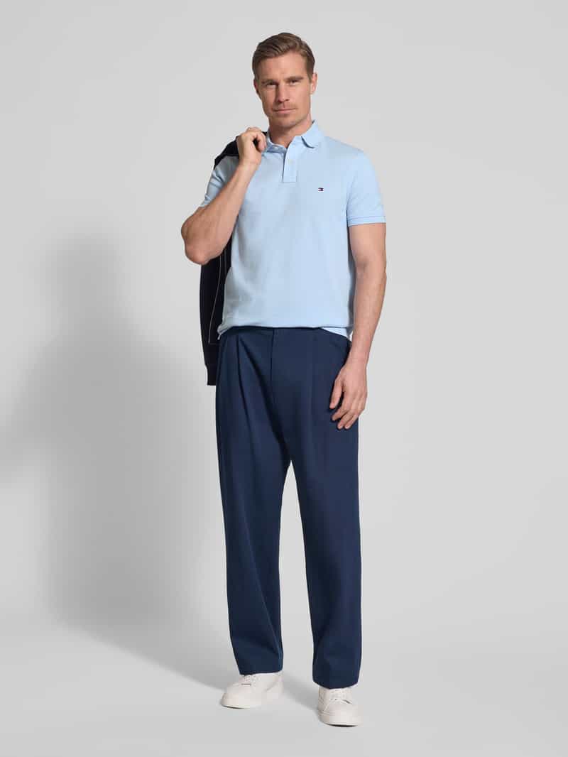 Tommy Hilfiger Regular fit Poloshirt van Katoenmix blauw, foto 6