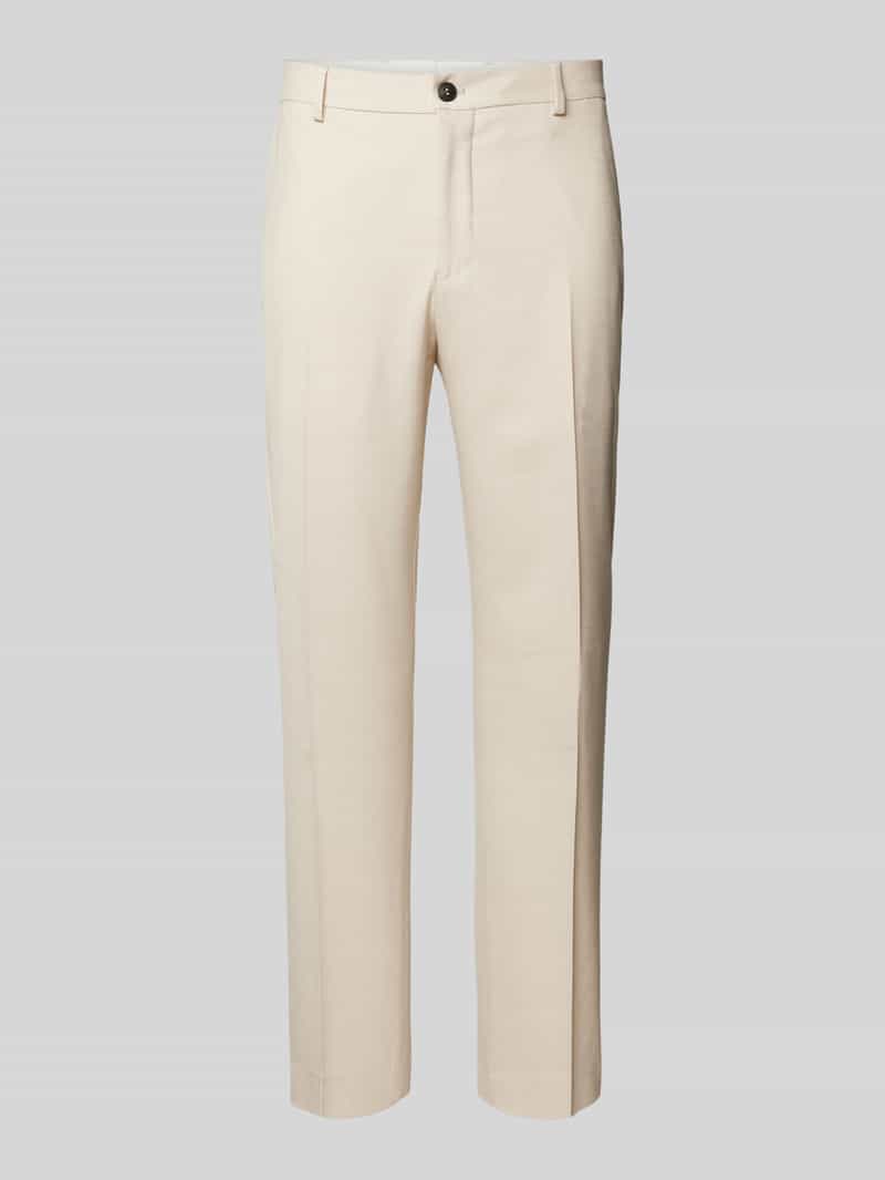 Selected Homme Stoffen broek met bandplooien model 'NEIL'