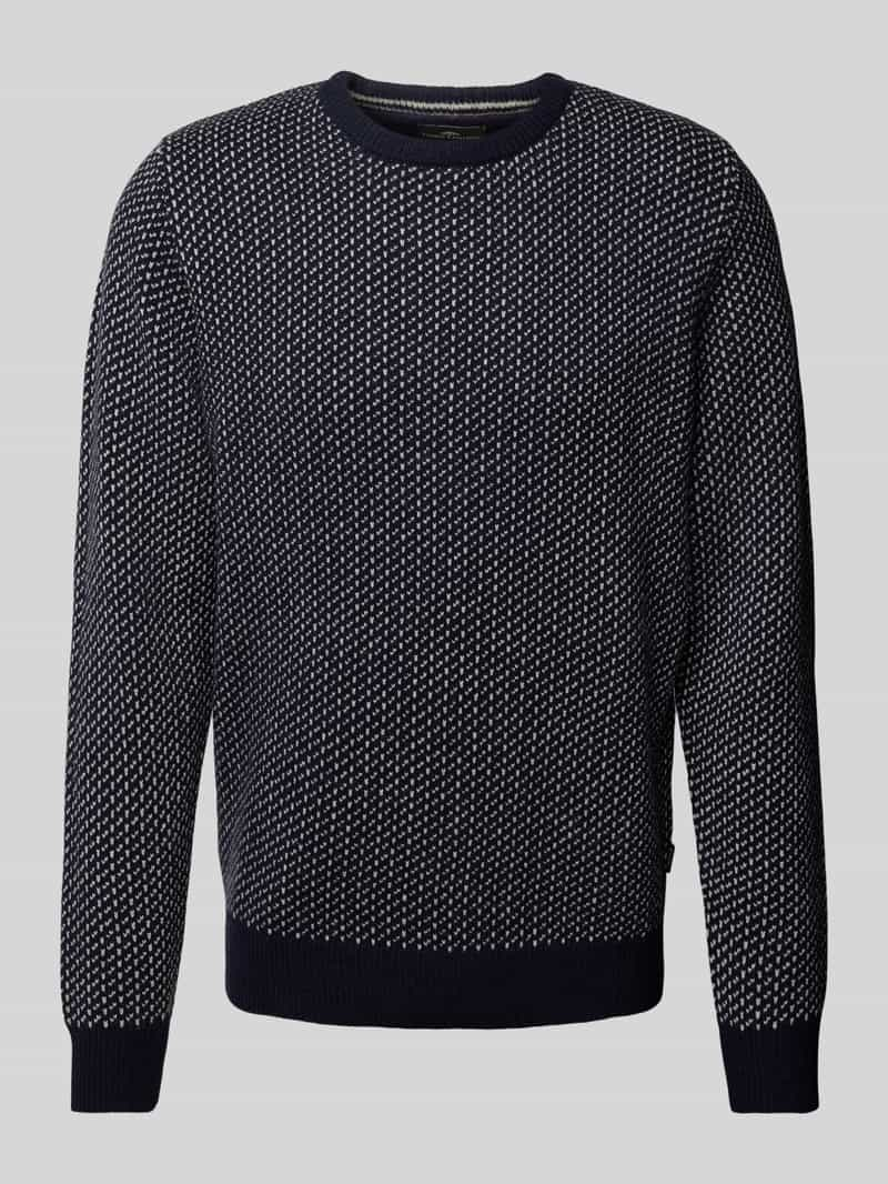 FYNCH-HATTON Wollen pullover met ronde hals