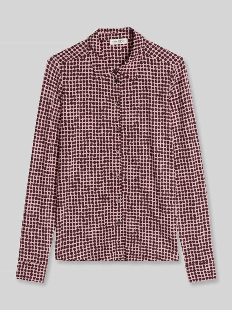 Marc O'Polo Regular fit blouse met lange mouwen van viscosemix