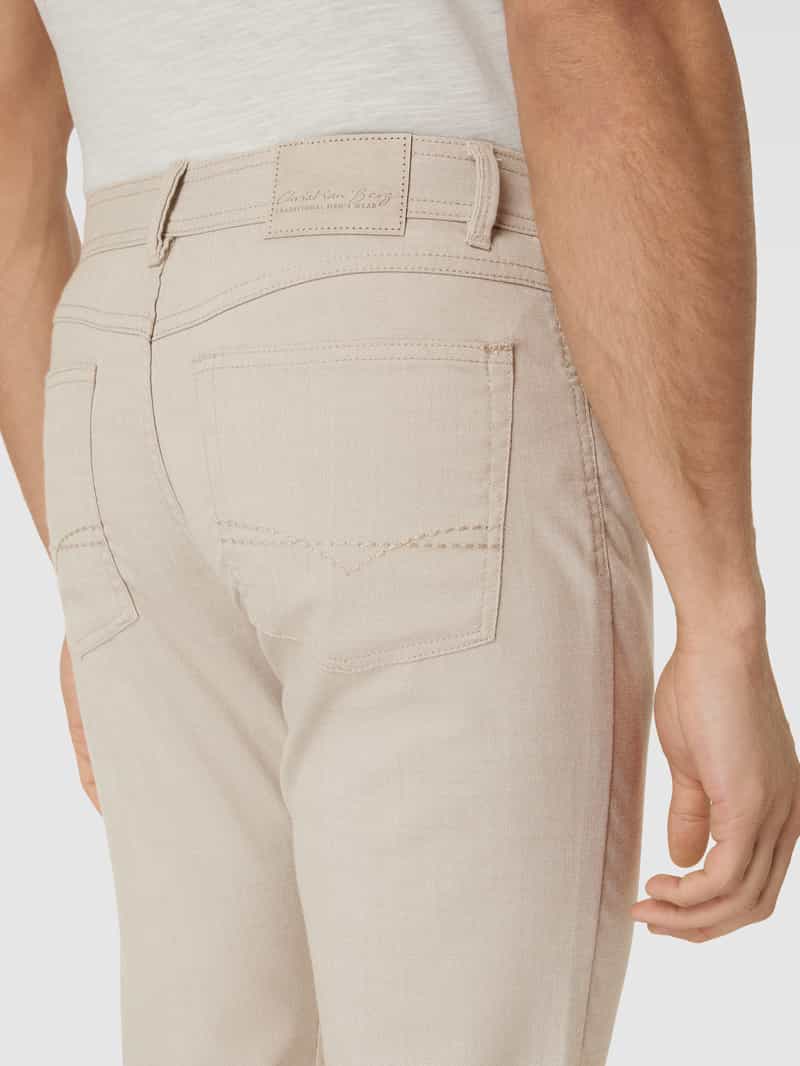 Christian Berg Men Regular fit stoffen broek in 5-pocketmodel