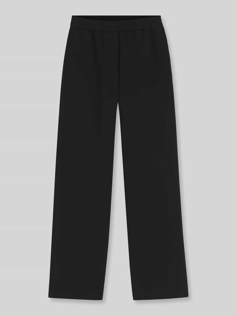 Boss relaxed fit wijde broek van Japanse crêpe