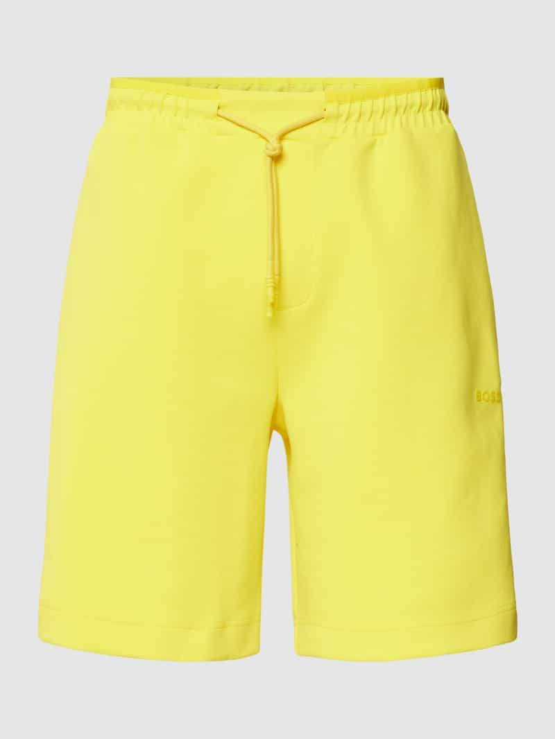 BOSS Green Sweatshorts met galonstrepen, model 'Headlo'