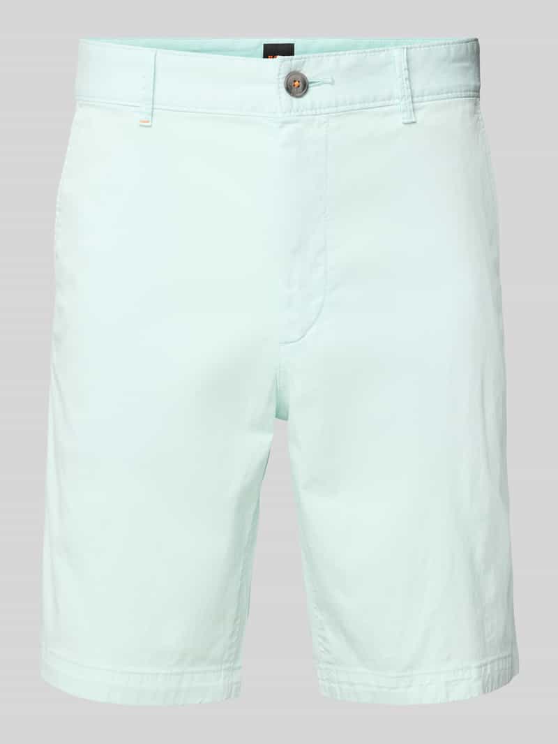 Boss Orange Korte slim fit chino met ceintuurlussen