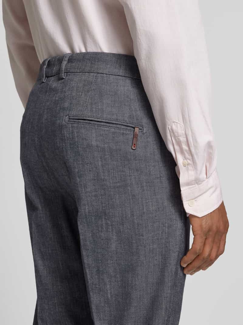 CINQUE Regular fit pantalon met riemlussen model 'BEPPE'