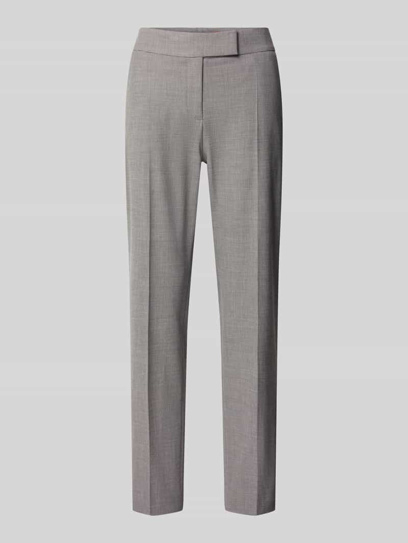 HUGO Mid Waist zakelijke broek met persplooien