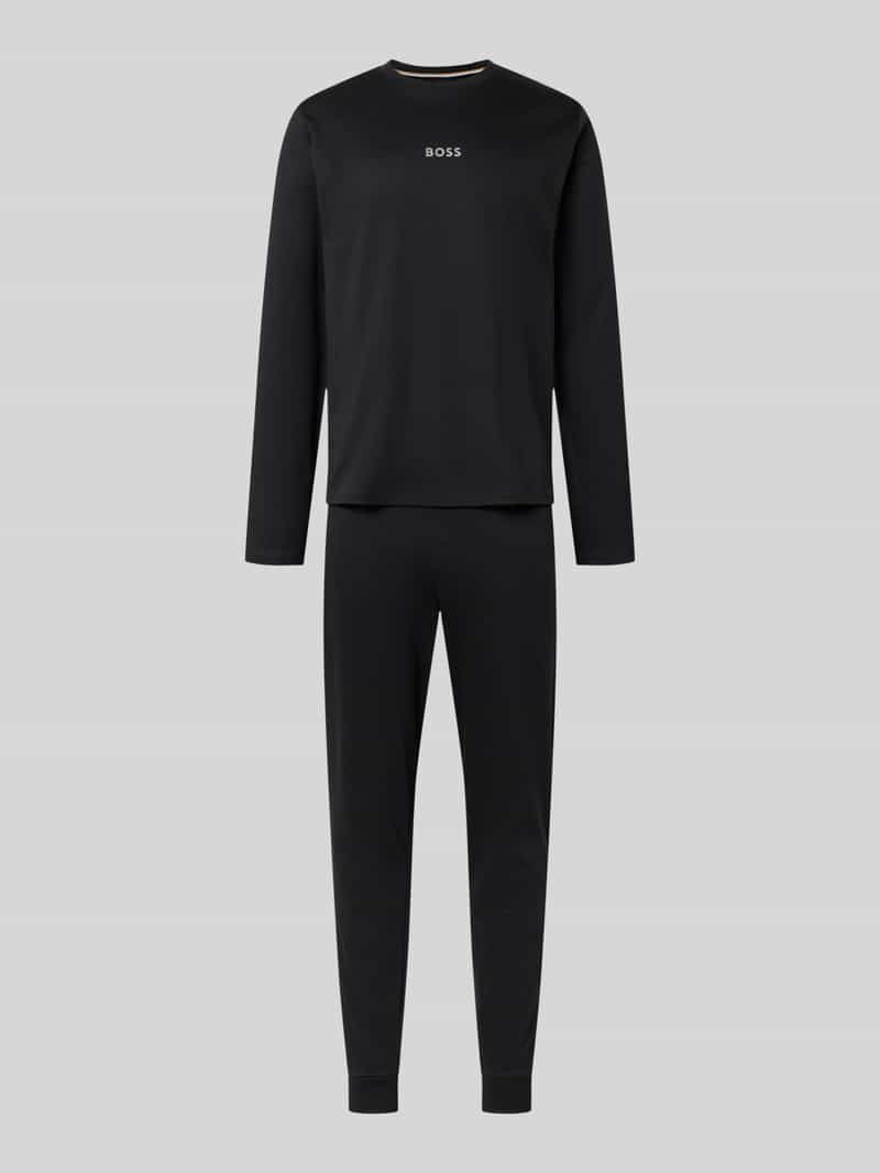 Boss Regular fit pyjama van puur katoen model 'XMAS LONG SET'