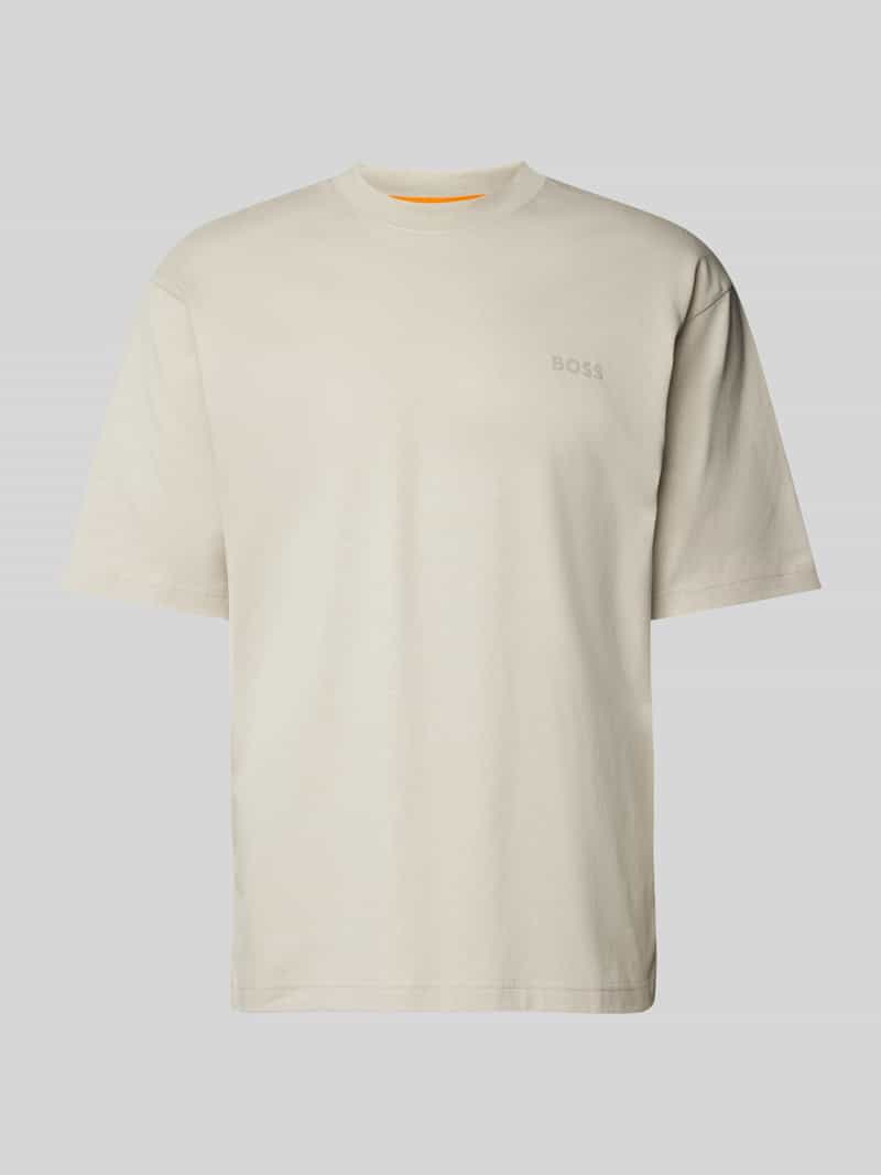 Boss Orange Relaxed fit T-shirt met labelprint