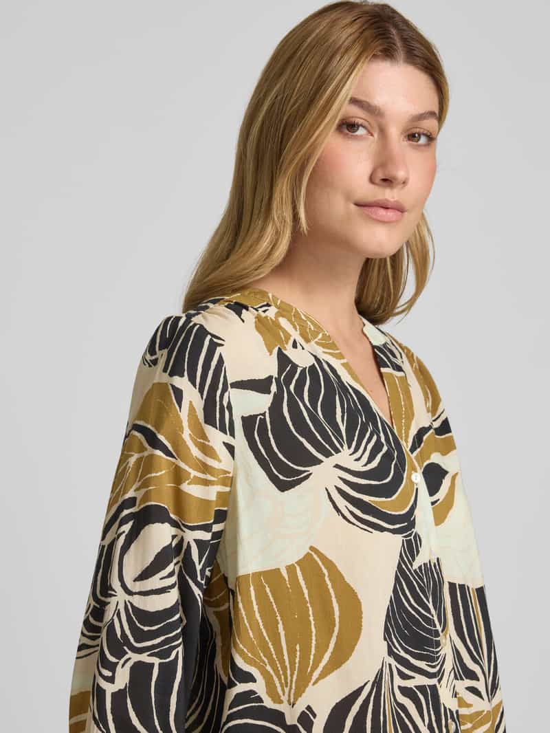 Tom Tailor Loose fit blouse van een mix van katoen en modal