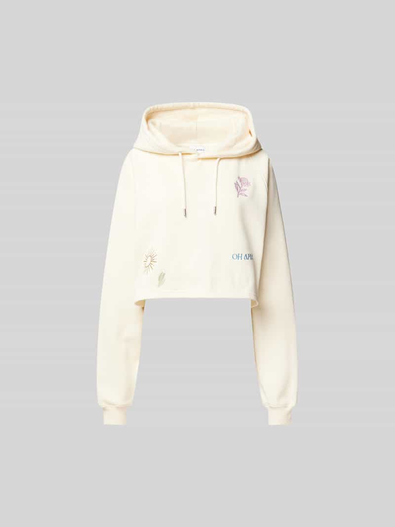 oversized hoodie met motiefstitchings