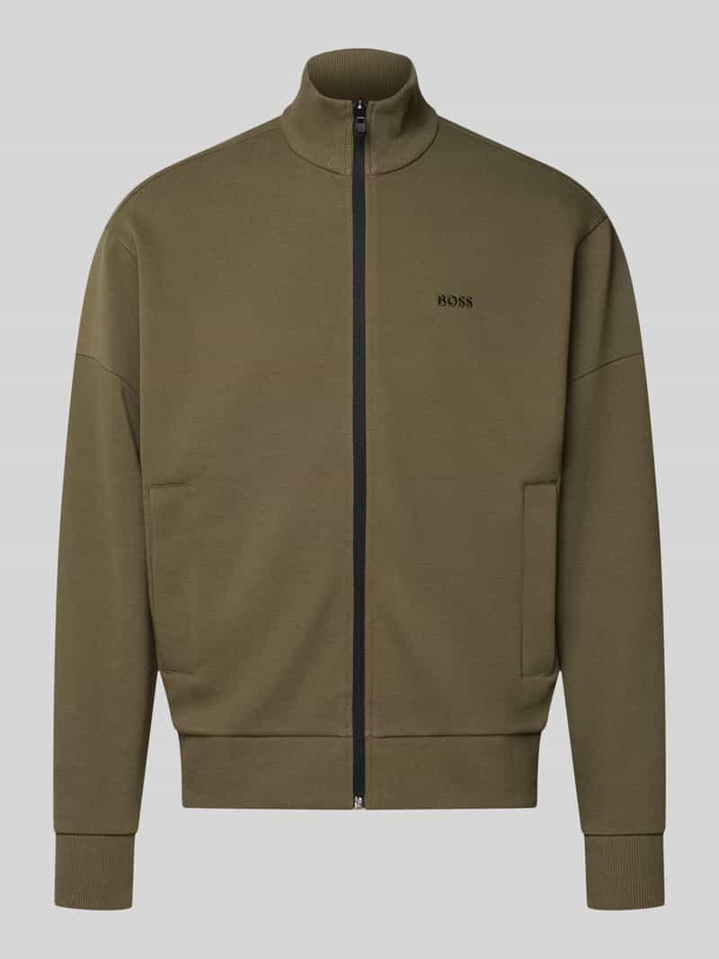 BOSS Green Regular fit sweatjack van katoenmix model 'SW_Union Skaz'
