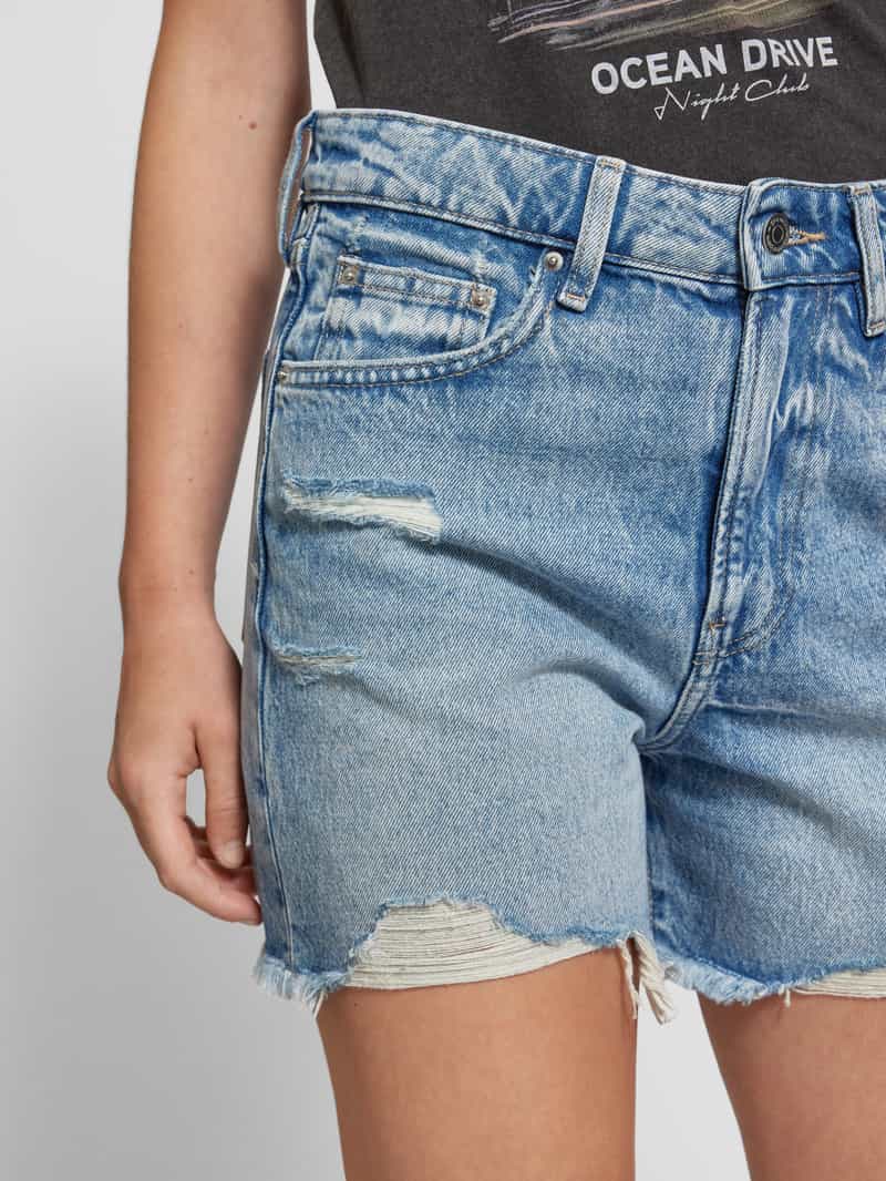 Gina Tricot Korte flared jeans in destroyed-look