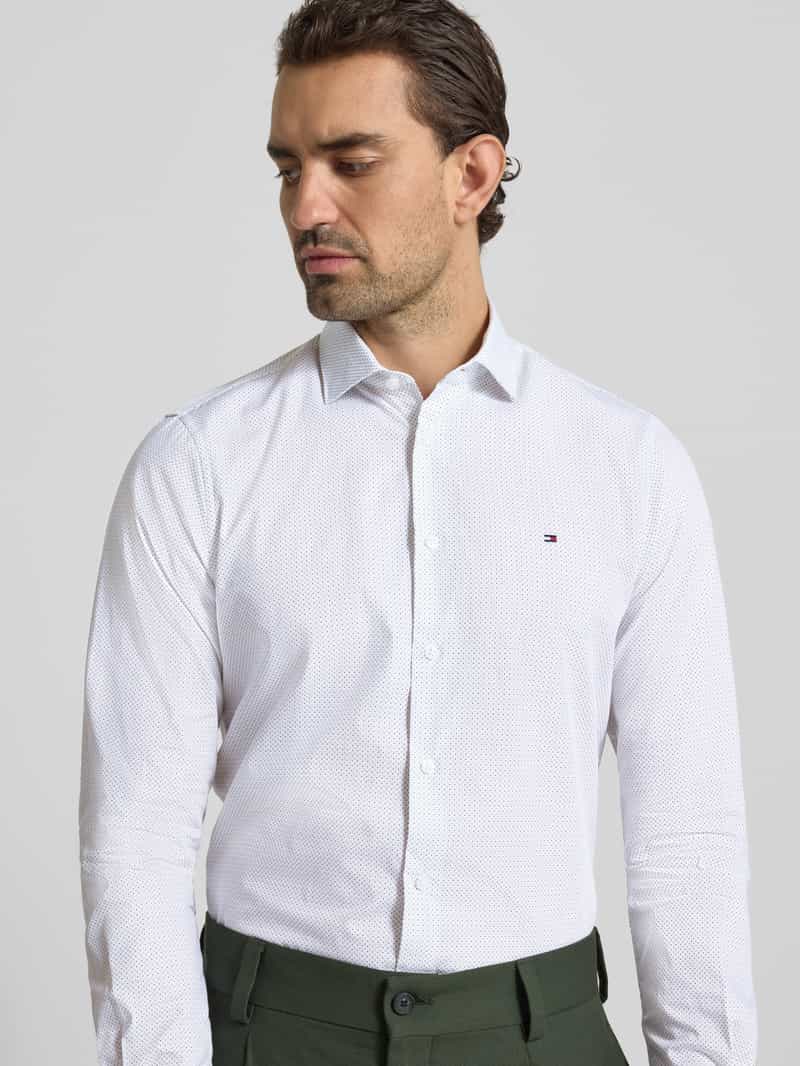 Tommy Hilfiger Tailored Slim fit zakelijk overhemd van puur katoen