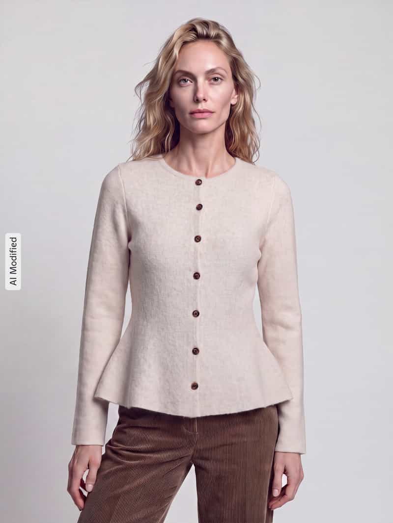 Vero Moda Gebreid jack met peplum-zoom