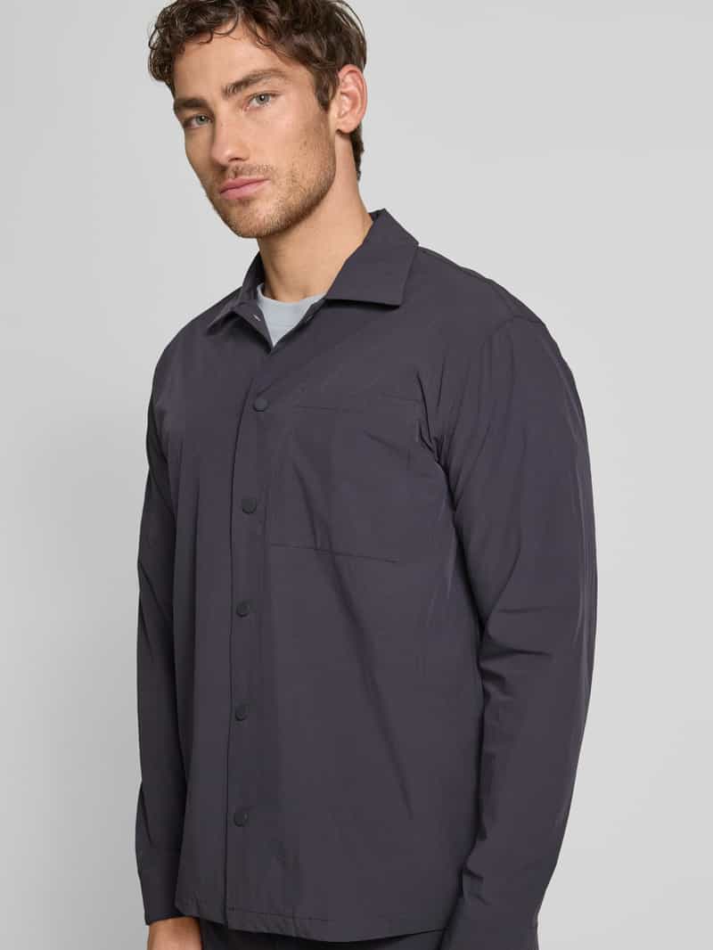 JAKE*S STUDIO MEN Regular fit overhemdjack met borstzak