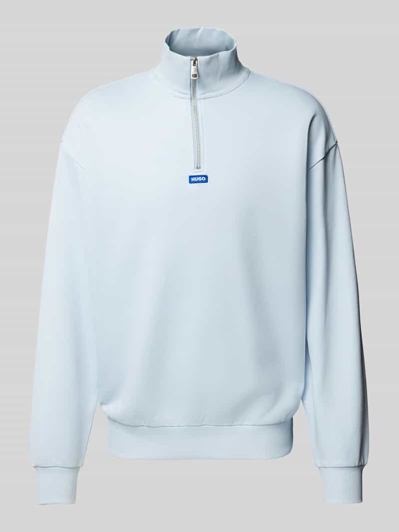 Hugo Blue Sweatshirt met schipperskraag