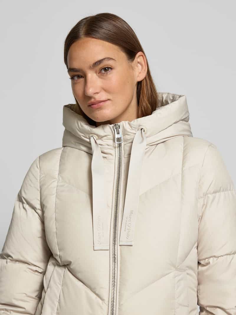 Marc O'Polo Regular fit donsjack met labelprint