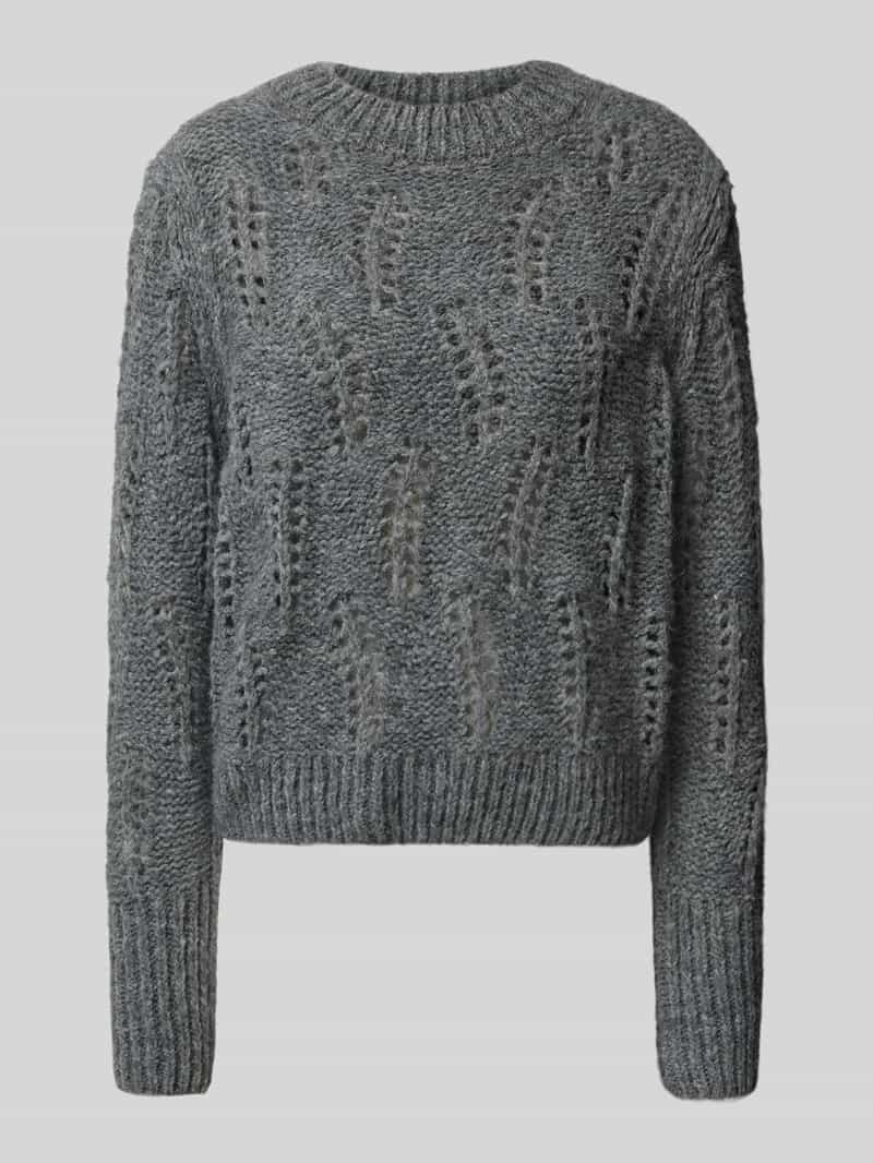 Joop! Gebreide pullover met alpaca en ronde hals