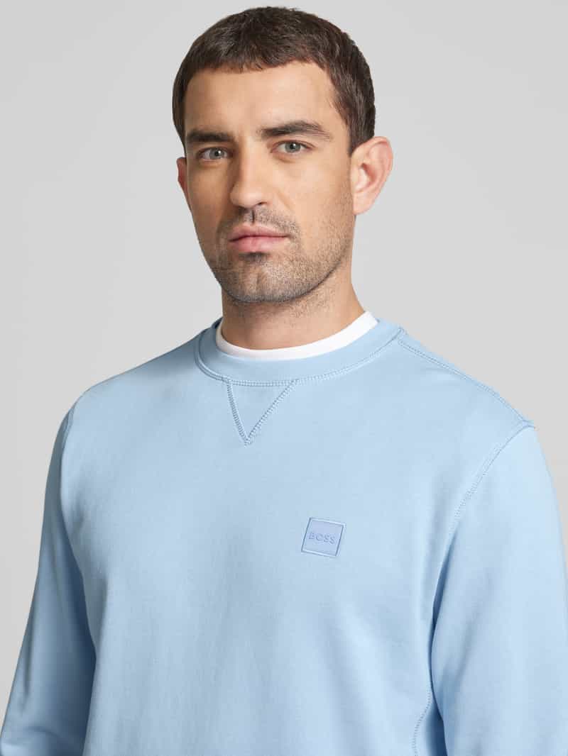 Boss Orange Sweatshirt met labelpatch model 'Westart'