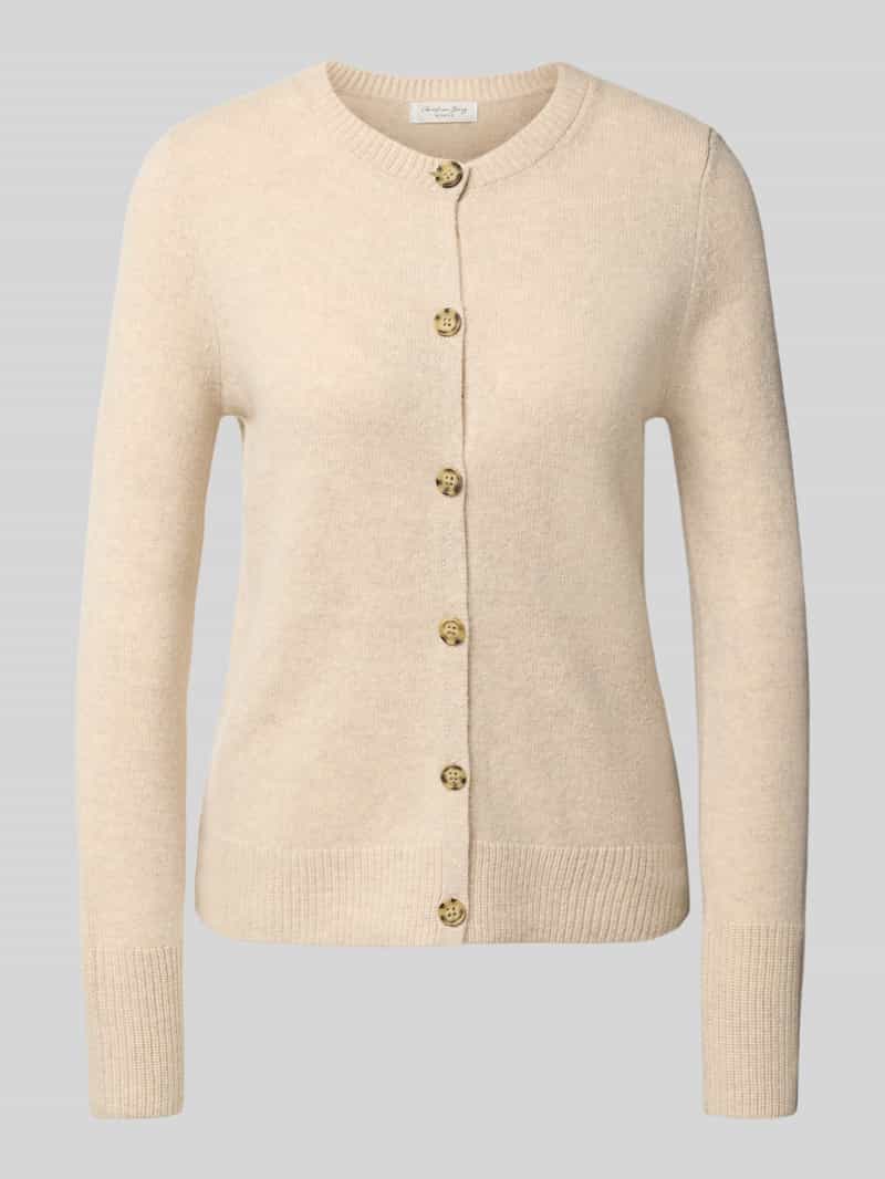 Christian Berg Woman Cardigan met ronde hals en knoopsluiting