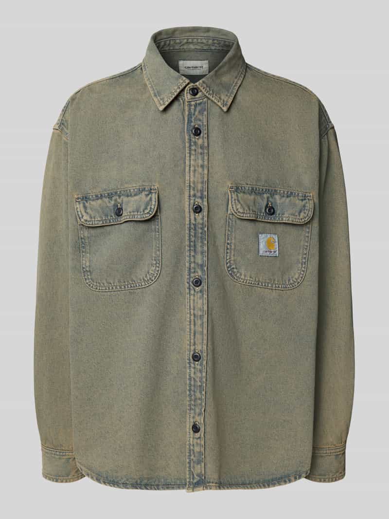 Carhartt Work In Progress Jeansoverhemd met knoopsluiting model 'Tigan'