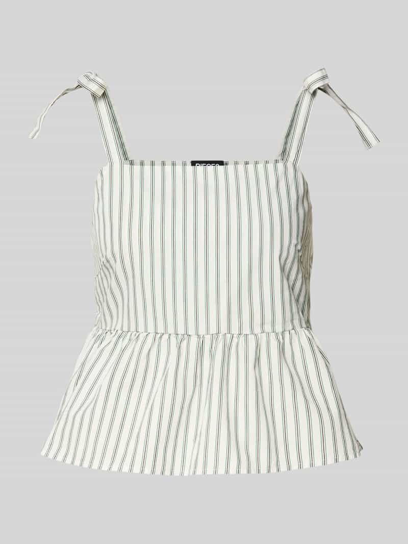 Pieces Regular fit top met bandjes van puur katoen model 'TAELYN'