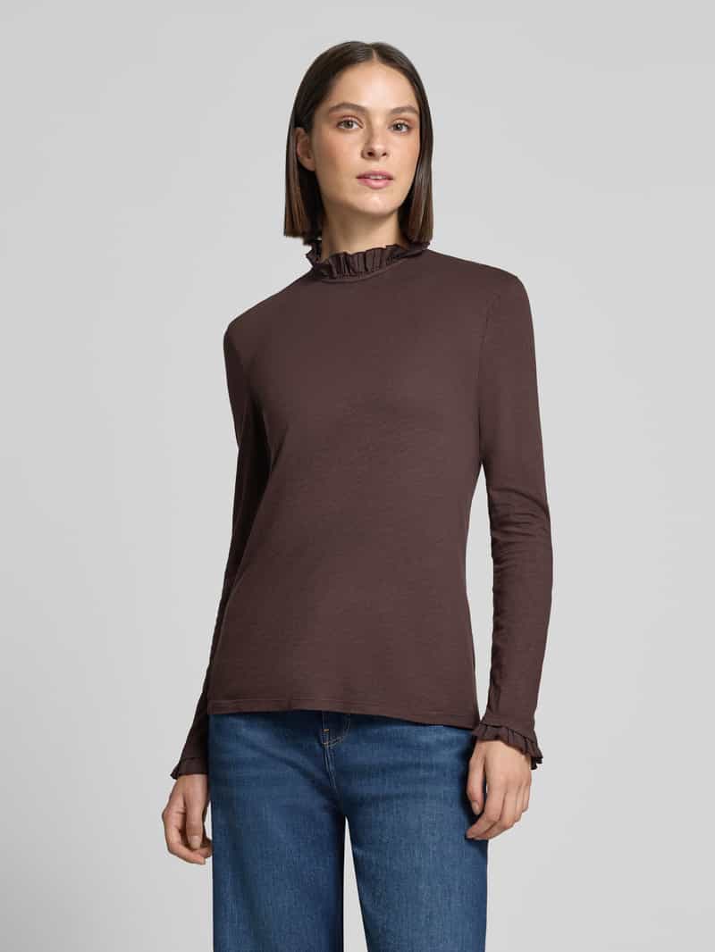 Rich & Royal Shirt met lange mouwen met ruches