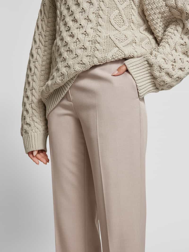 Jake*s Collection Straight leg stoffen broek met persplooien