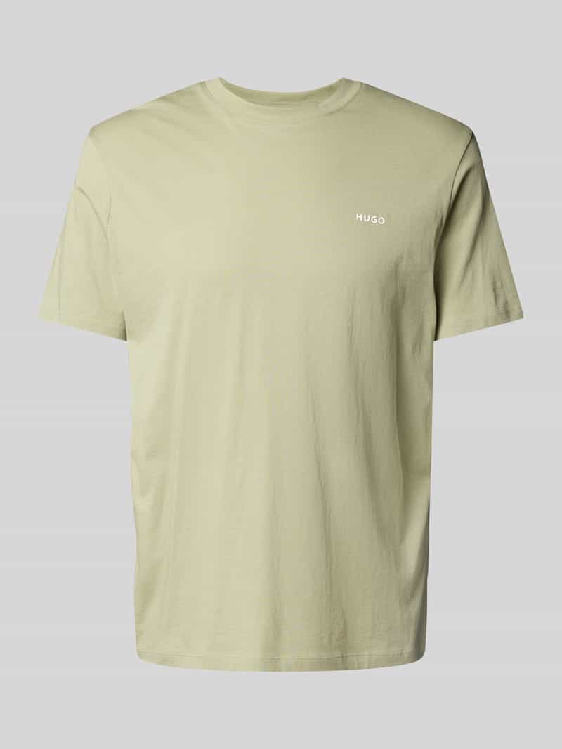 HUGO T-shirt met labelprint model 'Dero'